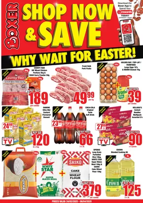 Boxer catalogue in Bellville | Boxer Superstores WC March ME. | 2025-03-24T00:00:00.000Z - 2025-04-06T00:00:00.000Z