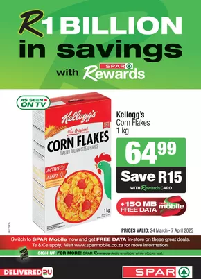 Spar catalogue in Welkom | Specials Spar | 2025-03-24T00:00:00.000Z - 2025-04-07T00:00:00.000Z