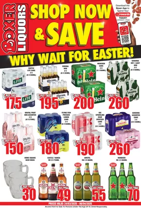 Boxer Liquors catalogue in Welkom | Boxer Liquors FS March ME Liquor. | 2025-03-24T00:00:00.000Z - 2025-04-06T00:00:00.000Z