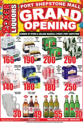 Boxer Liquors Port Shepstone Mall Liquor Grand Opening.