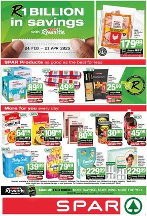 SuperSpar catalogue in Welkom | Exclusive deals and bargains | 2025-03-24T00:00:00.000Z - 2025-04-07T00:00:00.000Z