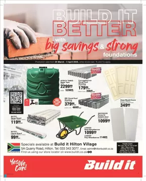 Build It catalogue in Pietermaritzburg | Top deals for all customers | 2025-03-25T00:00:00.000Z - 2025-04-05T00:00:00.000Z