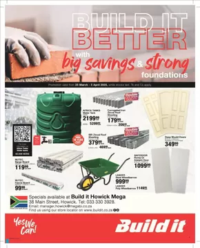 Build It catalogue in Pietermaritzburg | Great discounts on selected products | 2025-03-25T00:00:00.000Z - 2025-04-05T00:00:00.000Z