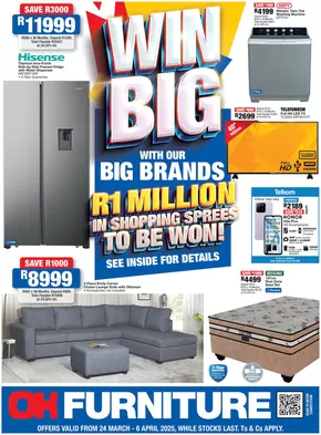 OK Furniture catalogue in Bellville | Latest deals OK Furniture | 2025-03-24T00:00:00.000Z - 2025-04-06T00:00:00.000Z