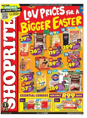 Shoprite catalogue in Welkom | Shoprite Easter Deals Northern Cape and Free State  | 2025-03-25T00:00:00.000Z - 2025-04-06T00:00:00.000Z